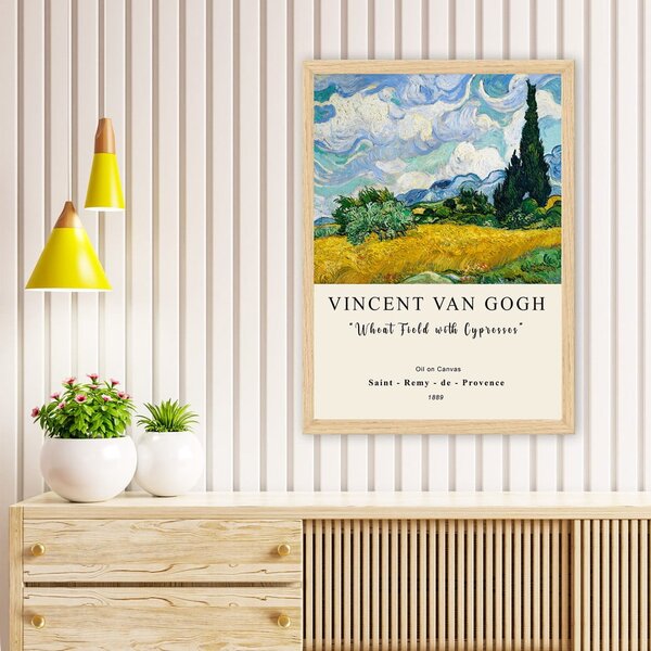 Plakat z okvirjem 35x45 cm Vincent Van Gogh – Wallity