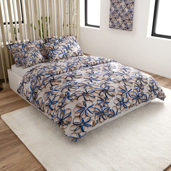 Posteljnina iz mikrovlaken FLORVINA bež Dimenzije posteljnine: 70 x 90 cm | 140 x 220 cm