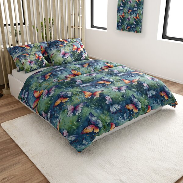 Posteljnina iz mikrovlaken COLORFUL BUTTERFLY, barvna Dimenzije posteljnine: 70 x 90 cm | 140 x 220 cm