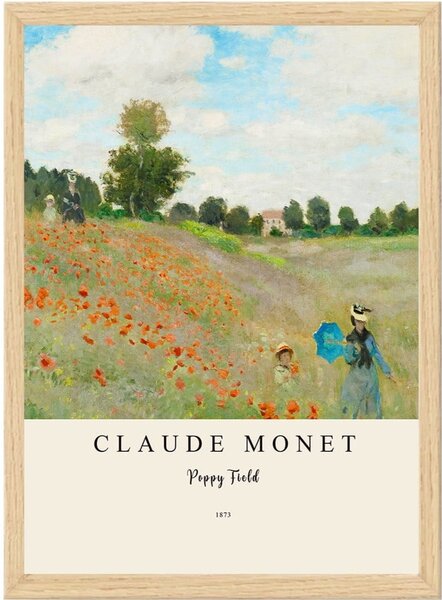 Plakat z okvirjem 35x45 cm Claude Monet – Wallity