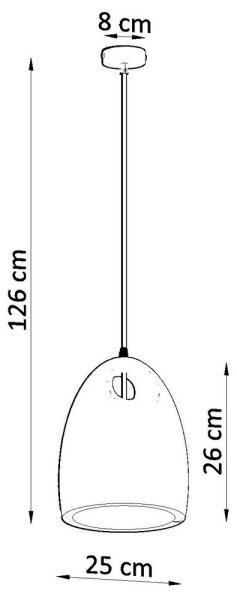 Lestenec na vrvici BUKANO 1xE27/60W/230V