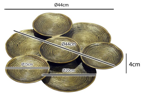 OKRASNA SKLEDA 44/44/4 cm