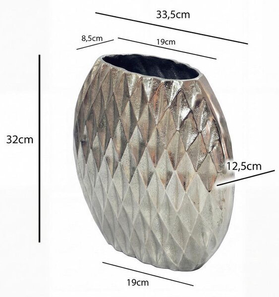 VAZA 32 cm kovina