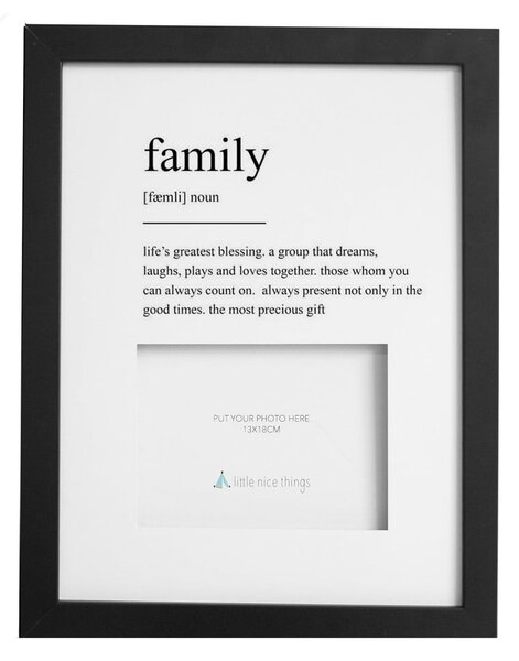 Lesen okvir 30x40 cm Family - Really Nice Things