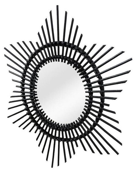 STENSKO OGLEDALO, 70/70/2 cm les, steklo, leseni material