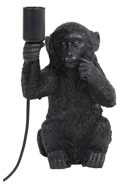 Črna namizna svetilka (višina 34 cm) Monkey - Light & Living