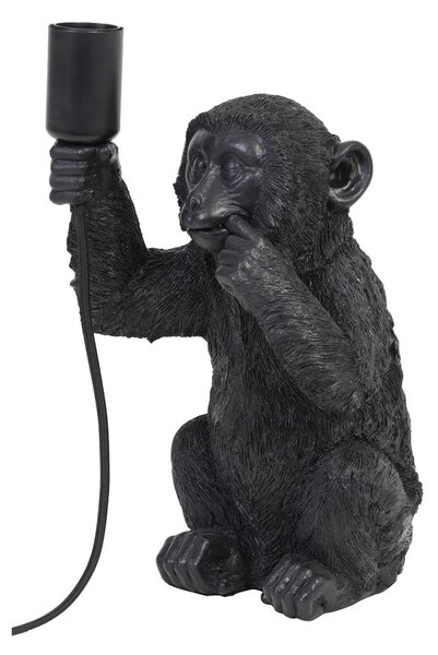 Črna namizna svetilka (višina 34 cm) Monkey - Light & Living