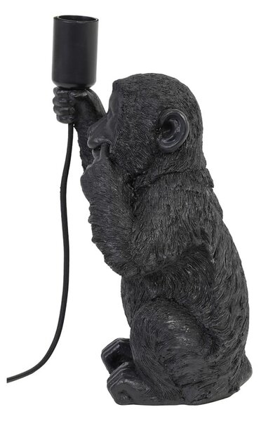 Črna namizna svetilka (višina 34 cm) Monkey - Light & Living