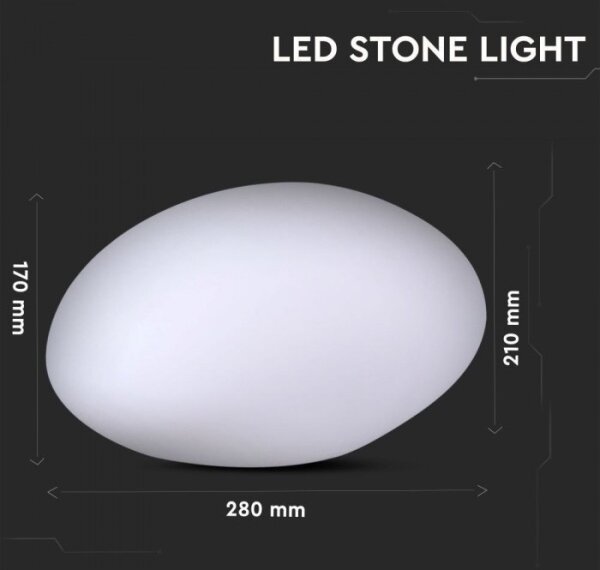 LED RGB Zatemnitvena zunanja svetilka LED/1W/230V 28cm IP67 + Daljinski upravljalnik