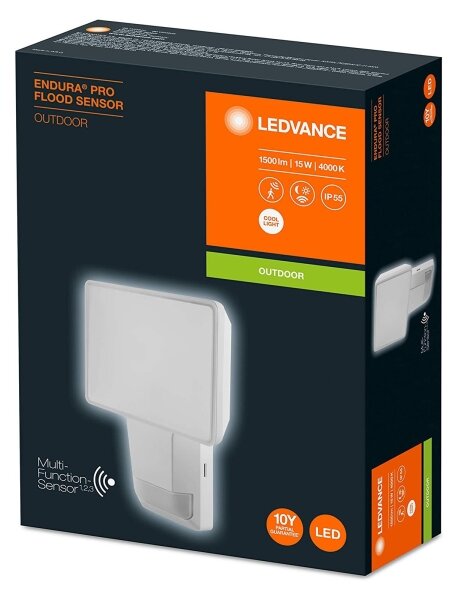 Ledvance - LED Zunanja stenska svetilka s senzorjem FLOOD LED/15W/230V IP55