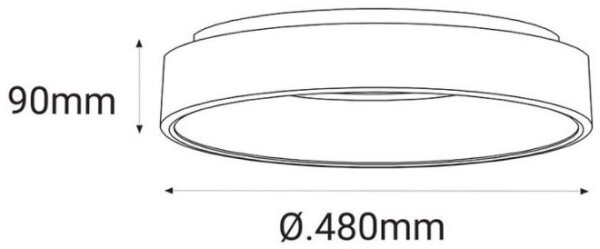 LED2 - LED Stropna svetilka BELLA LED/40W/230V 3000/4000K bela