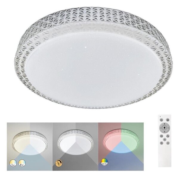 Rabalux - LED RGB Zatemnitvena stropna svetilka LED/40W/230V 3000-6000K + Daljinski upravljalnik