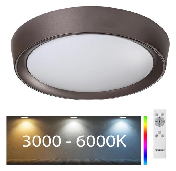 Rabalux - LED RGB Zatemnitvena stropna svetilka LED/24W/230V + Daljinski upravljalnik 3000-6000K