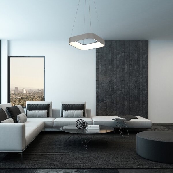 Rabalux - LED Zatemnitveni lestenec na vrvici LED/28W/230V kvadrat 3000-6000K + Daljinski upravljalnik