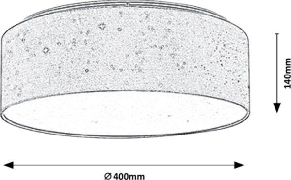 Rabalux - LED Stropna svetilka LED/22W/230V srebrna