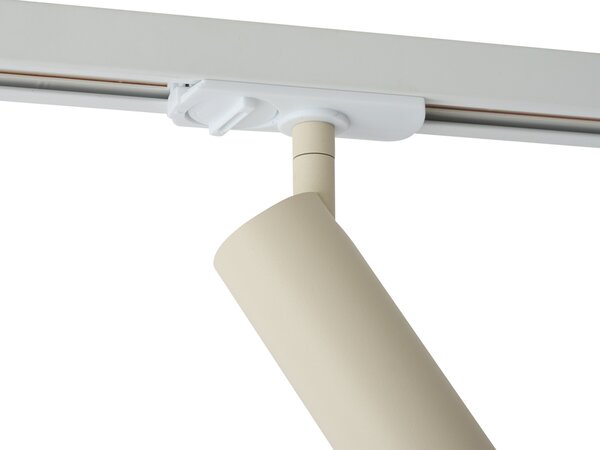 Sodobni reflektor bež z belim adapterjem za 1-fazni sistem tirnic GU10 35mm - Iconic Jeana Luxe