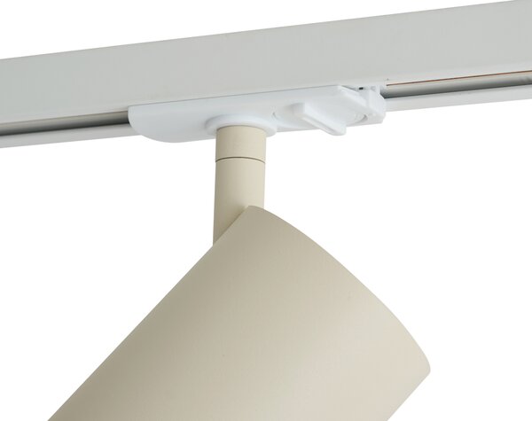 Sodobna bež reflektor za 1-fazni sistem tirnic GU10 70mm - Iconic Jeana Luxe