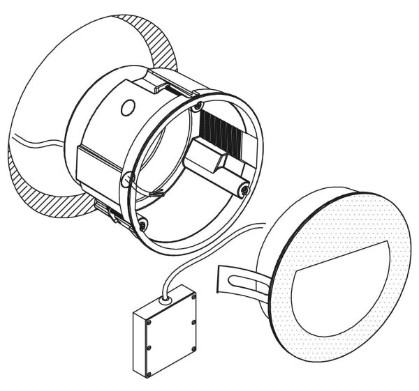 Eglo 99577 - LED Zunanja vgradna svetilka ARACENA LED/2,5W/230V IP65 bela