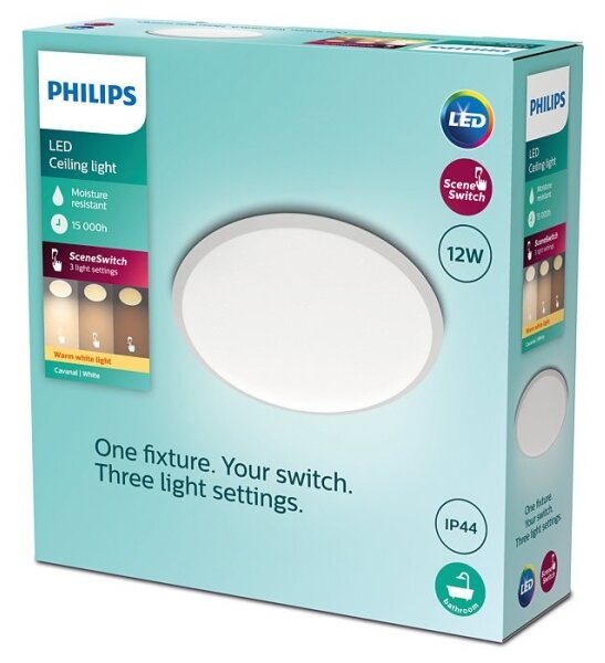 Philips - LED Zatemnitvena kopalniška svetilka SCENE SWITCH LED/12W/230V IP44