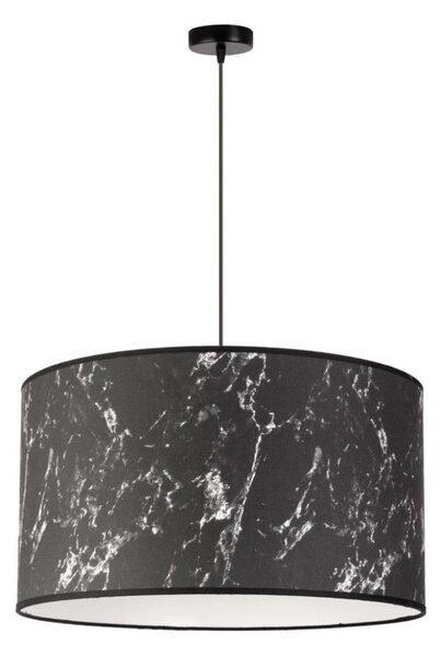 Duolla - Lestenec na vrvici MARBLE 1xE27/40W/230V pr. 45 cm črna/bela