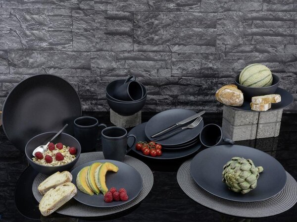 Creatable Kombinirani Servis Soft Touch Black, 16-Delni