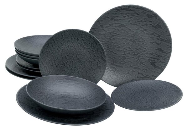 Creatable Jedilni Servis Schiefer Black, 12-Delni