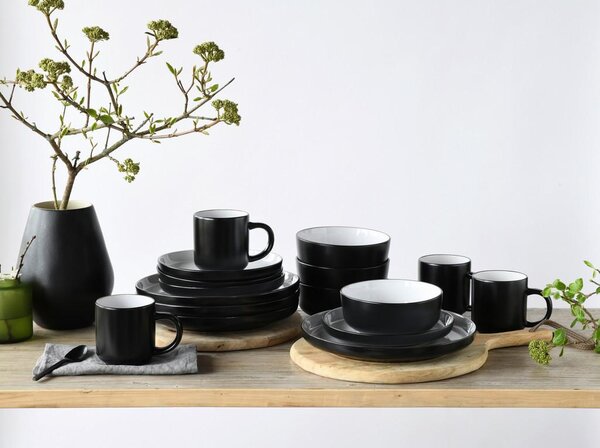 Creatable Kombinirani Servis Nordic Cool Black, 16-Delni