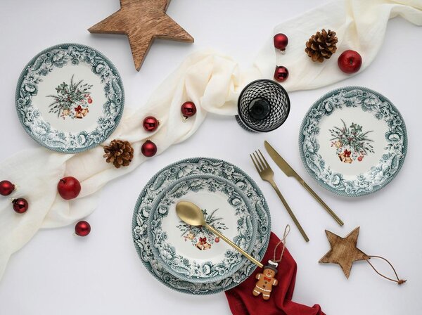 Creatable Jedilni Servis Chistmas, 12-Delni
