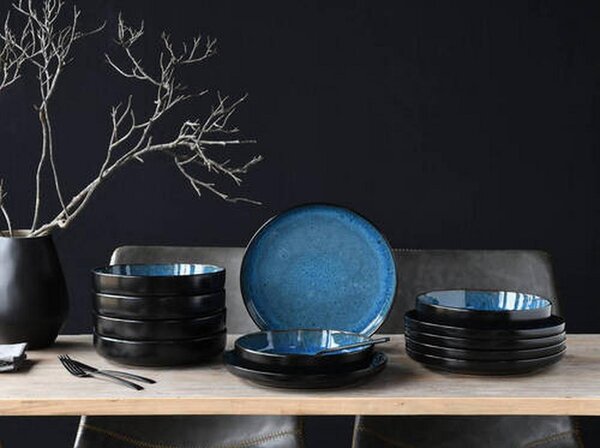 Creatable Jedilni Servis Nordic Fjord Blue, 12-Delni