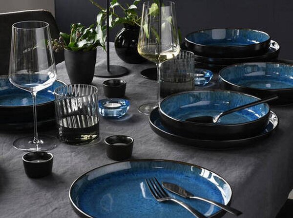 Creatable Jedilni Servis Nordic Fjord Blue, 12-Delni