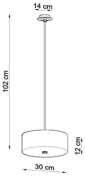 Sollux SL.0755 - Lestenec na vrvici SKALA 3xE27/60W/230V pr. 30 cm bela