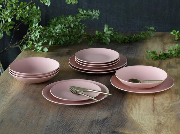 Creatable Jedilni Servis Soft Touch Peach, 12-Delni