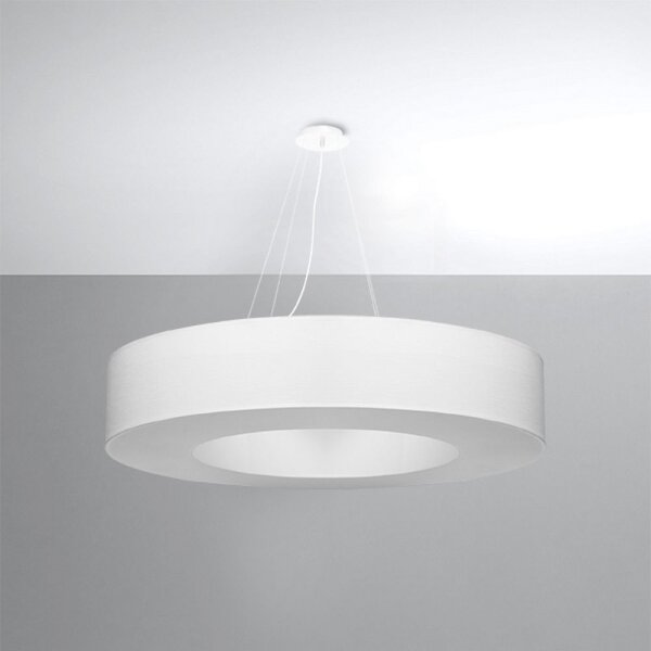 Sollux SL.0795 - Lestenec na vrvici SATURNO 8xE27/60W/230V pr. 90 cm bel