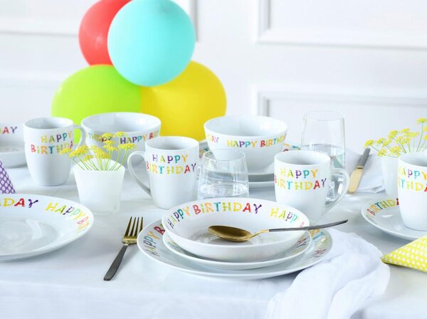 Creatable Kombinirani Servis Happy Birthday, 20-Delni