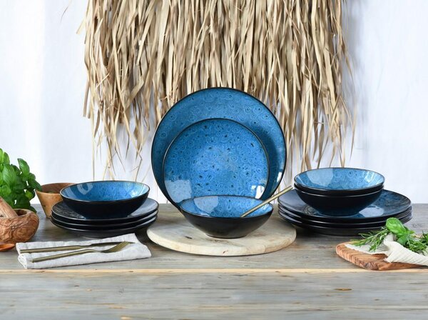 Creatable Jedilni Servis Capri Blue, 12-Delni