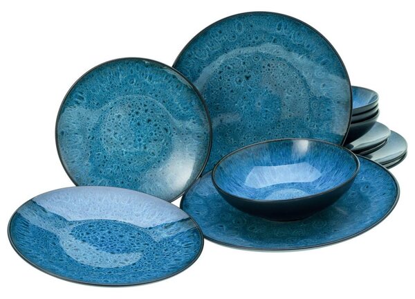 Creatable Jedilni Servis Capri Blue, 12-Delni