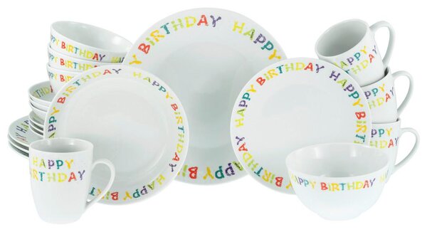 Creatable Kombinirani Servis Happy Birthday, 20-Delni
