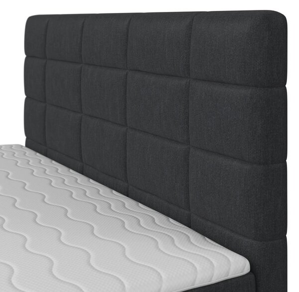 Bessagi Home Postelja Boxspring Aria, Temno Siva