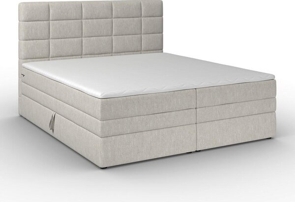 Bessagi Home Postelja Boxspring Aria, Siva