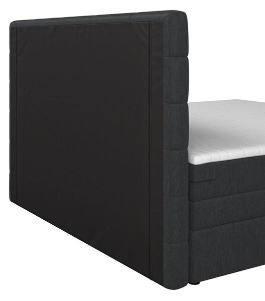 Bessagi Home Postelja Boxspring Aria, Temno Siva