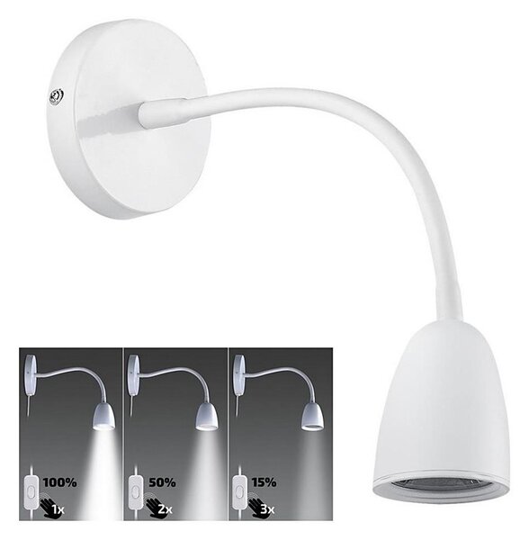 Brilagi - LED Zatemnitvena fleksibilna mala svetilka LED/4W/230V bela