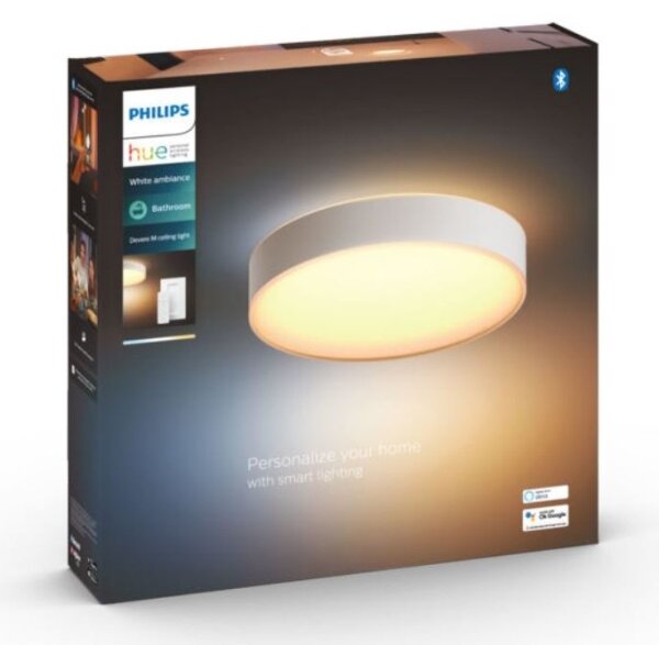 Philips - LED Zatemnitvena kopalniška svetilka Hue LED/19,2W/230V IP44 pr. 381 mm + Daljinski upravljalnik