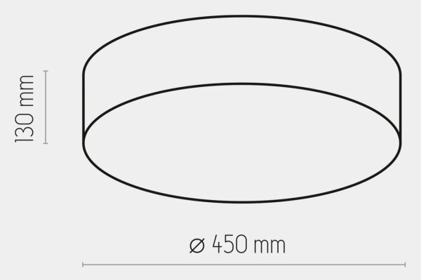 Stropna svetilka RONDO 4xE27/15W/230V pr. 45 cm bež