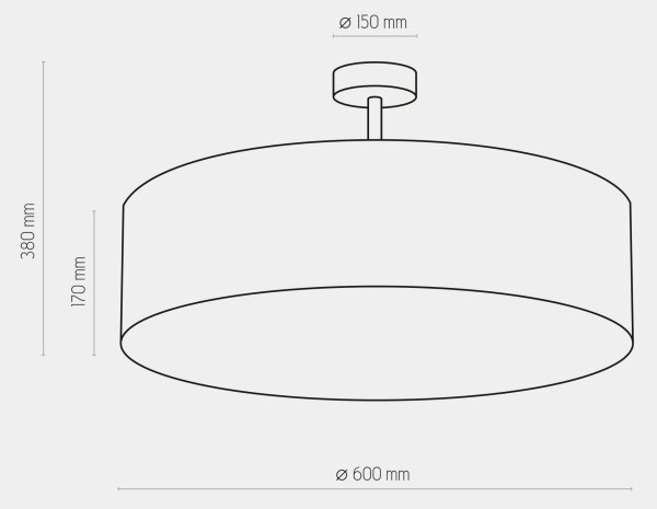 Lestenec na drogu RONDO 4xE27/15W/230V pr. 60 cm moder