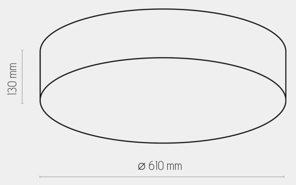 Stropna svetilka RONDO 4xE27/15W/230V pr. 61 cm bež