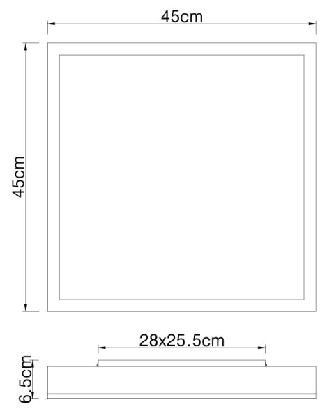 Globo 416080WD2 - LED Stropna svetilka DORO LED/24W/230V