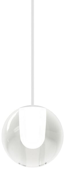 Wever & Ducré Lighting WEVER DUCRÉ LED-visoka svetilka Oplia 1.0, bela mat 2.700 K, Prozorna, Dnevna soba / jedilnica, Steklo, Sodobni