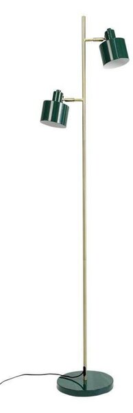 Dyberg Larsen Stojna svetilka Ocean, temno zelena, 160 cm, 2-svetilna., Zelena, Dnevna soba / jedilnica, Kovina, Skandinavski
