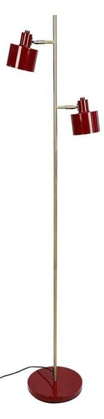 Dyberg Larsen Stojna svetilka Ocean, temno rdeča, 160 cm, 2-svetilna., Rdeča, Dnevna soba / jedilnica, Kovina, Skandinavski