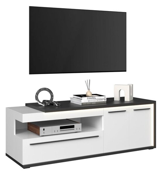 Modern Living Tv-element Ambiente Plus, Bela, Antracit